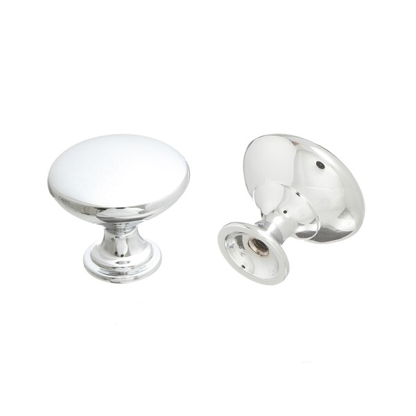 Pride Industrial 1-1/16in Diecast Mushroom Cabinet Knob Polished Chrome Finish - K910PC