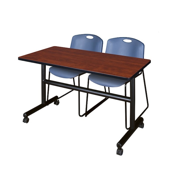 Kobe Tables > Nesting Tables > Kobe Flip Top Table & Chair Sets, 48 W, 24 L, 29 H, Cherry - MKFT4824CH44BE