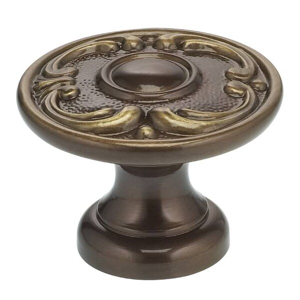 Omnia Ornate Cabinet Knob Shaded Bronze 1-5/16" - 7420/33.SB