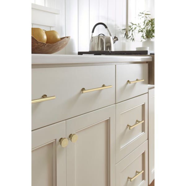 Amerock Radius 1-1/4 inch 32mm Diameter Golden Champagne Cabinet Knob - BP36864BBZ