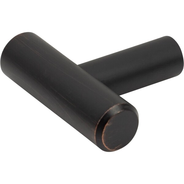 Designperfect 1-9/16 Overall Length Cabinet T-Knob, Brushed Oil Rubbed Bronze, 10PK - DPA10T14KORB
