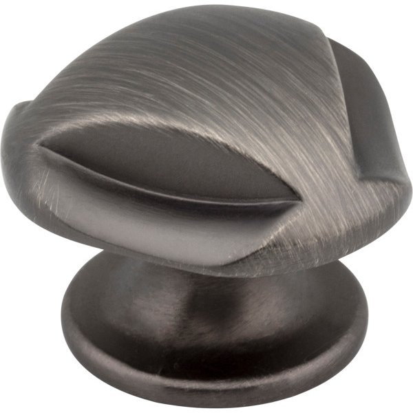 Jeffrey Alexander 1-5/16" Overall Length Brushed Pewter Chesapeake Cabinet Knob - 915BNBDL
