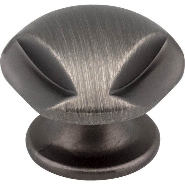 Jeffrey Alexander 1-5/16" Overall Length Brushed Pewter Chesapeake Cabinet Knob - 915BNBDL