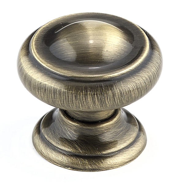 Richelieu 1 3/16 in (30 mm) Antique English Traditional Metal Cabinet Knob - BP8632AE