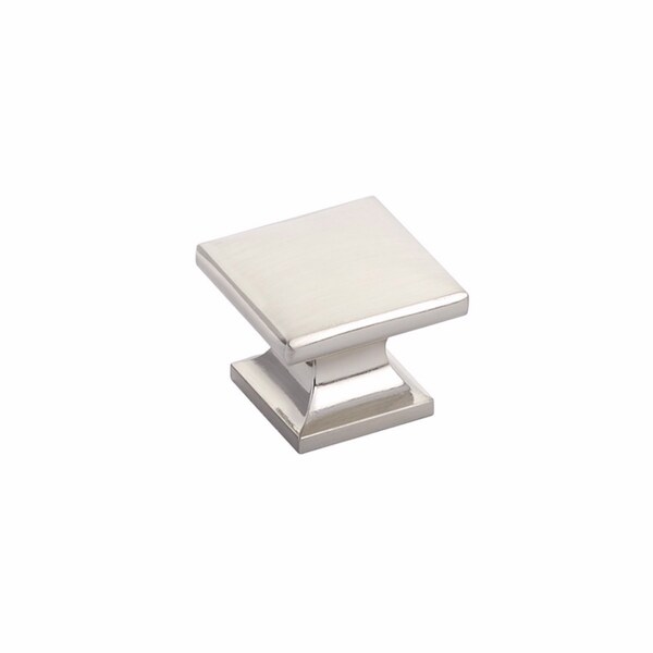 Schaub 1-3/8in Northport Square Cabinet Knob Brushed Nickel Finish - 219-BN