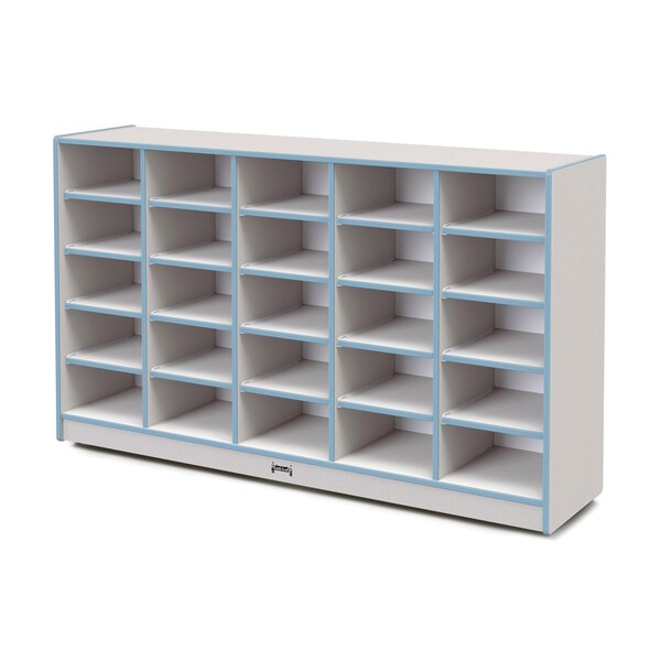 Jonti-Craft Rainbow Accents 25 Tub Mobile Storage, without Tubs, Coastal Blue - 4025JCWW131