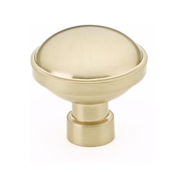 Emtek Brandt 1-1/4 in Cabinet Knob Satin Brass Finish - 86695US4