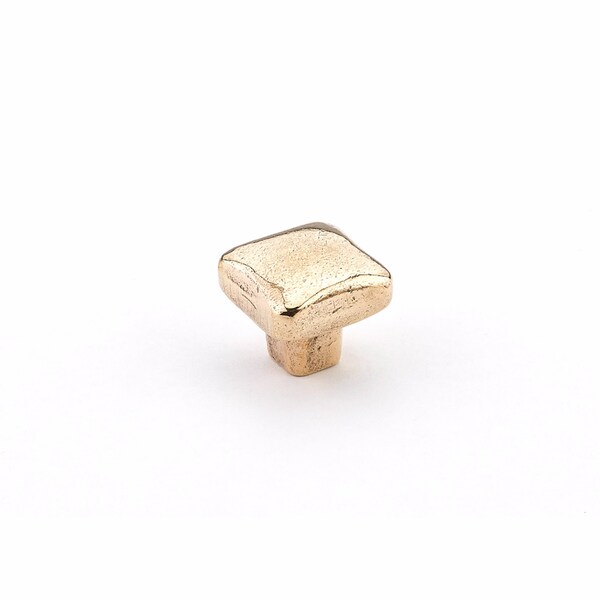 Schaub 1in Diameter Vinci Soft Square Cabinet Knob Natural Bronze Finish - 765-NB
