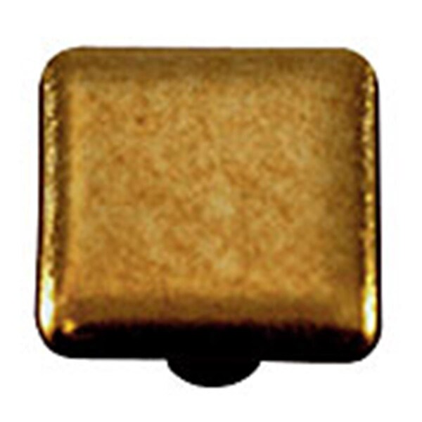 Towels Usa Metallic Gold Square Glass Cabinet Knob - Black Post - TO2522024