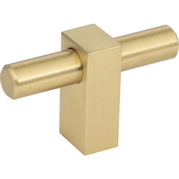 Jeffrey Alexander 2-3/8In. Overall Length Brushed Gold LarkinIn.tIn. Knob - 478T-BG