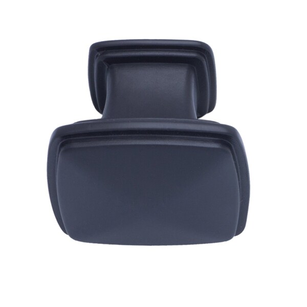 South Main Hardware 1-1/4 in. Flat Black Traditional Square Cabinet Knob (10PK) - SH3056-FB-10