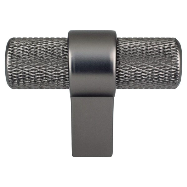 Berenson Hardware 2 in. Radial Reign T-Shape Cabinet Knob, Slate - 5042-4SLT-P