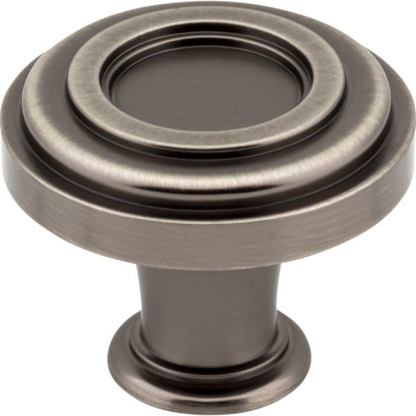 Jeffrey Alexander 1-3/8" Diameter Brushed Pewter Ring Lafayette Cabinet Knob - 317BNBDL