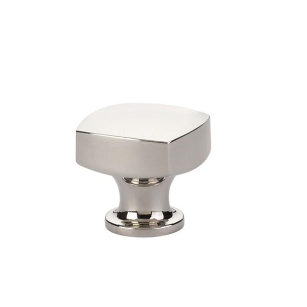 Patioplus 1.25 in. Freestone Cabinet Knob, Bright Nickel - PA2046473