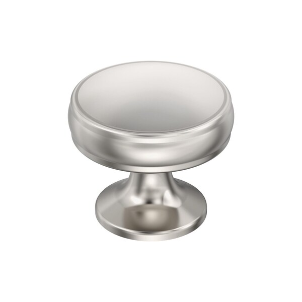 Amerock Renown 1-1/4 inch 32mm Diameter Polished Nickel Cabinet Knob - BP36793PN