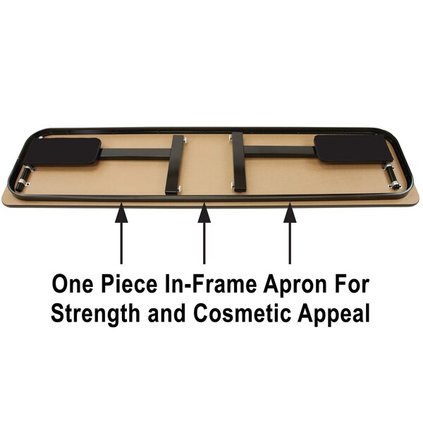 Correll Rectangle Panel Leg Folding Seminar Training Table, 18" W, 60" L, 29" H, High Pressure Laminate Top - SP1860PX-15