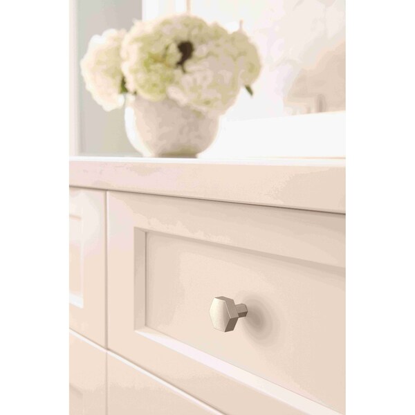 Amerock Caliber 1-1/4 in 32 mm Diameter Satin Nickel Cabinet Knob - BP36872G10