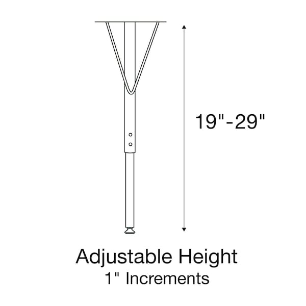 Correll Horseshoe Adjustable Height Activity Kids School Table, 60" W, 66" L, 19" to 29" H, Gray Granite - AM6066-HOR-15