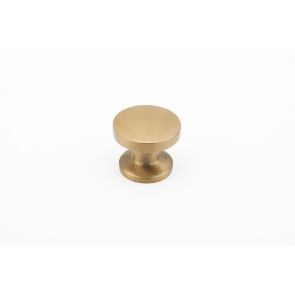 Schaub 1-3/8in Northport Round Cabinet Knob Brushed Bronze Finish - 211-BBZ