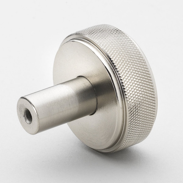 Gliderite Hardware 1-1/2 in. Knurled Knob Satin Nickel, 5PK - 5825-SN-5