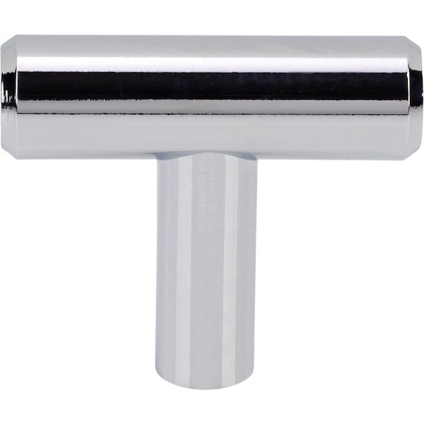 Designperfect 1-9/16 Overall Length Cabinet T-Knob, Polished Chrome, 10PK - DPA10T14KPC