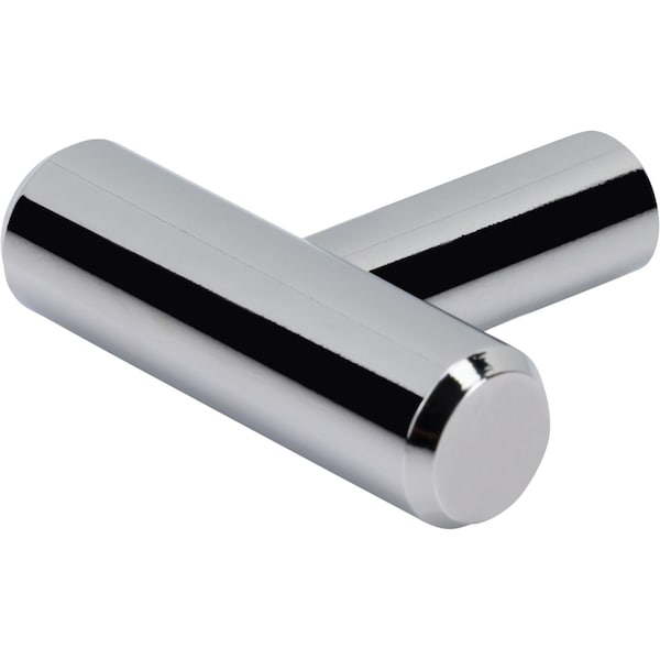 Designperfect 1-9/16 Overall Length Cabinet T-Knob, Polished Chrome, 10PK - DPA10T14KPC