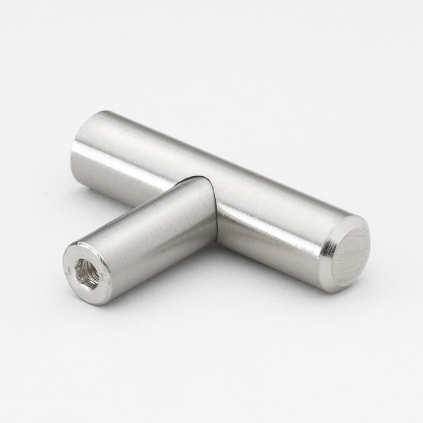 Gliderite Hardware 2 in. Stainless Steel Cabinet T Knob - 7002-T-SS - 7002-T-SS-1