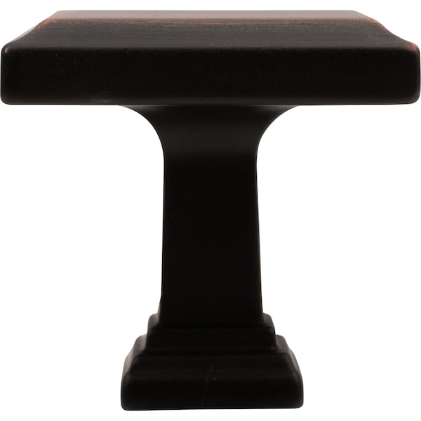 Designperfect 1-3/16 Overall Length Square Cabinet Knob, Brushed Oil Rubbed Bronze - DPA-S54KORB