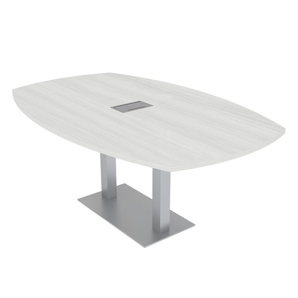Skutchi Designs 45 in W, 84 in L, 29 in H, Engineered Wood Top, White - H-ABOT-4684DOU-WC-EL