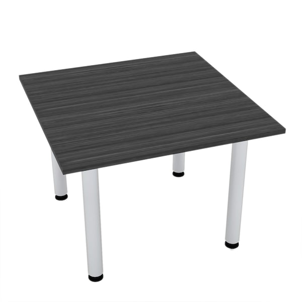 Skutchi Designs 42 in W, 42 in L, 29 in H, Engineered Wood Top, Grey - HAR-SQ-42-POST-ASIANNIGHT