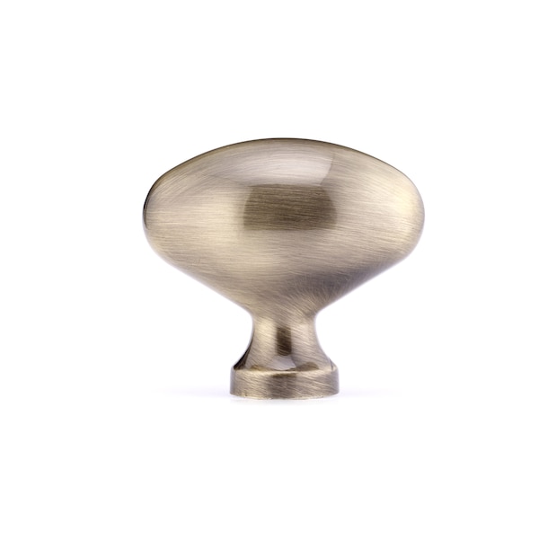 Richelieu 1 31/32 in. X 1 3/32 in. (50 mm x 28 mm) Antique English Traditional Metal Cabinet Knob - BP444350AE