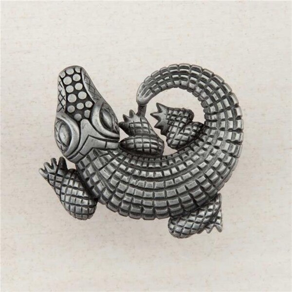 Acorn Mfg Acorn Manufacturing DPMPP Artisan Collection Alligator Knob; Antique Pewter - DPMPP