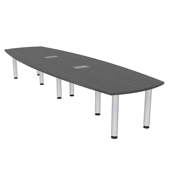 Skutchi Designs 45 in W, 145 in L, 29 in H, Engineered Wood Top, Grey - H-ABOT-46143PT-AN-EL