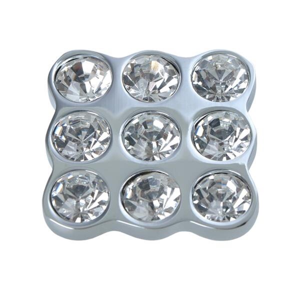 Utopia Alley Gleam 9 Crystal Cabinet Knob Polished Chrome 1.5 inch - HW336PLCH021