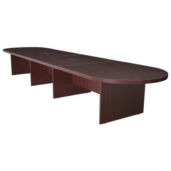 Regency Race Track Legacy Modular Conference Tables, 216 W, 52 L, 29 H, Wood Top, Mahogany - LCTRT21652MH