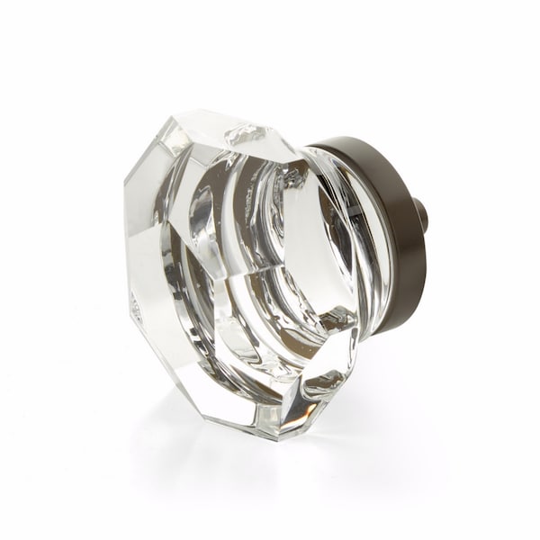 Schaub City Lights Faceted Dome Glass Knob Polished Chrome Finish - 54-26