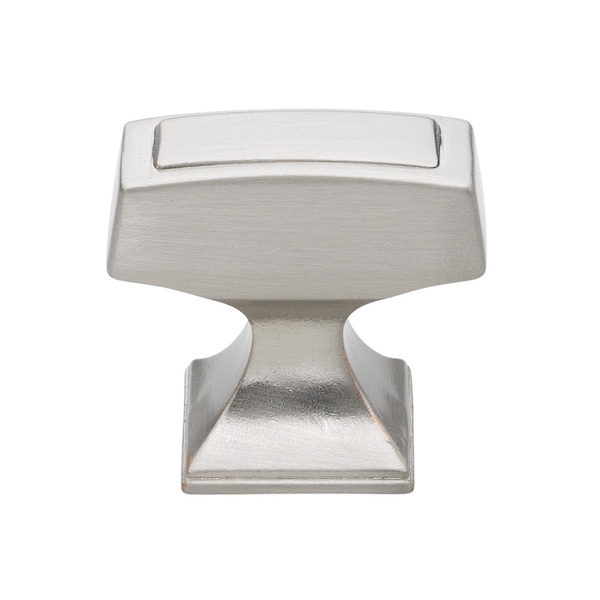 Gliderite Hardware 1-1/8 in. Rectangle Cabinet Knob - 87390-SN, 5PK - 87390-SN-5