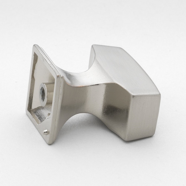 Gliderite Hardware 1-1/8 in. Rectangle Cabinet Knob - 87390-SN, 5PK - 87390-SN-5