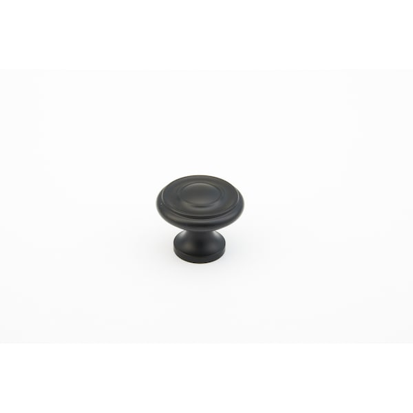 Schaub 1-1/4in Colonial Cabinet Knob Flat Black Finish - 703-FB