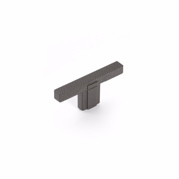 Schaub 2-1/2in Quadrato Cabinet T Knob Gun Metal Finish - 20010-GM