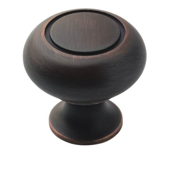 Amerock BP53011ORB-25PACK 1-1/4" (32 mm) Diameter Value Cab Knob ORB - BP53011ORB-25PACK