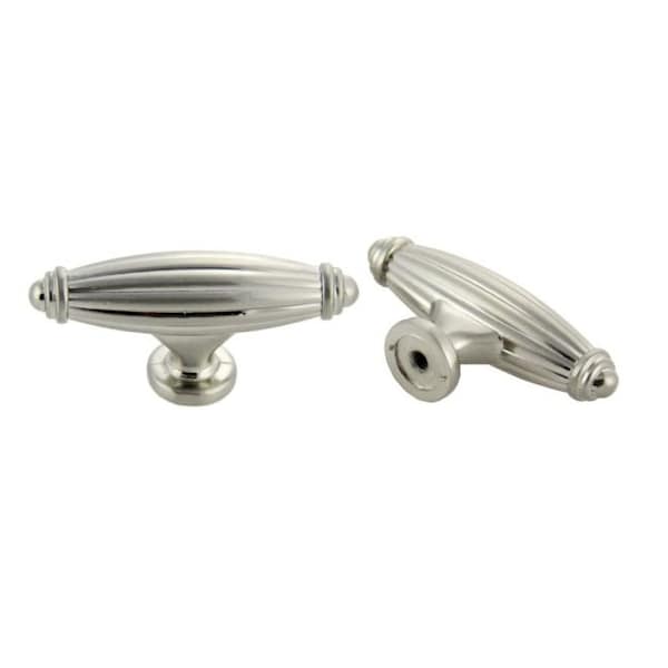 Crown 2-1/2" Deco Cabinet Knob Satin Nickel Finish - CHK86618SN