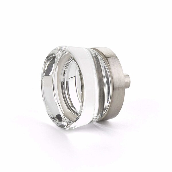Schaub 1-3/8in City Lights Cabinet Knob Satin Nickel Finish - 77-15