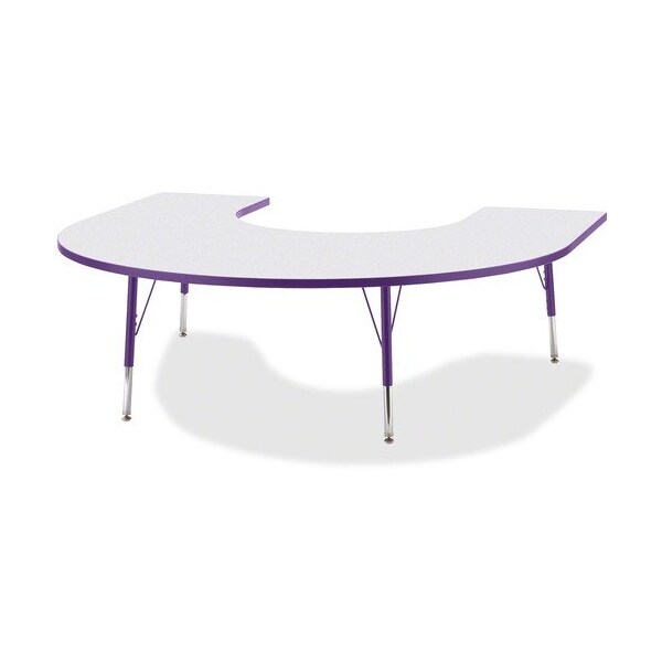 Jonti-Craft TABLE, HORSESHOE, 60X66, GY/PE - JNT6445JCE004