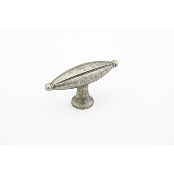 Schaub 2-7/8in Siena Large Oval Cabinet Knob Vibra Nickel Finish - 253-VN