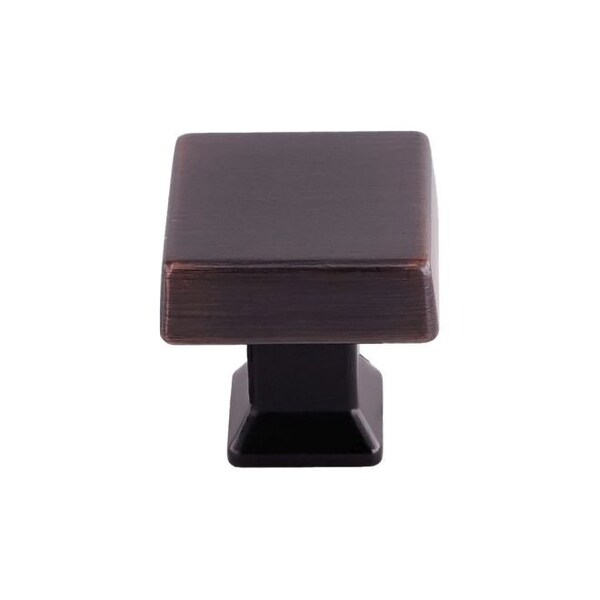 Crown 1-1/4" Square Colorado Cabinet Knob Oil Rubbed Bronze Finish - CHK9472310B