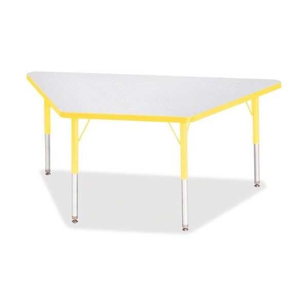 Jonti-Craft TABLE, TRAPEZOID, 30X60, GY/YW - JNT6443JCE007
