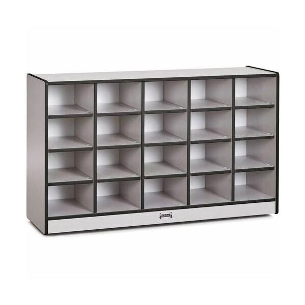 Jonti-Craft CUBBIE, 20 TRAY, NO BINS, BK - JNT0420JCWW180