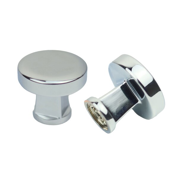 Pride Industrial 1-1/4in Diameter Colorado Cabinet Knob Polished Chrome Finish - K92925PC