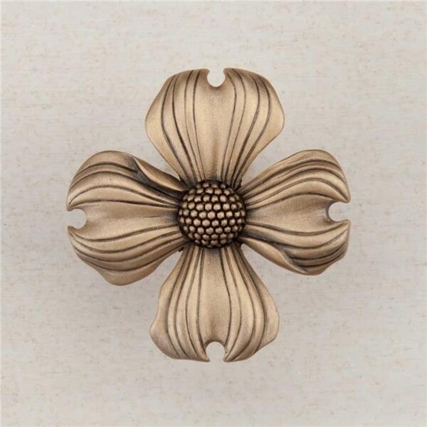 Acorn Mfg Acorn Manufacturing DQ6GP Artisan Collection Dogwood Knob; Museum Gold - DQ6GP